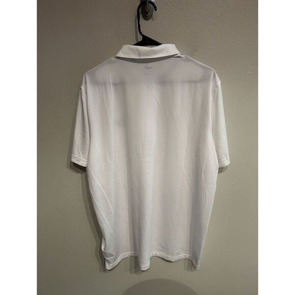 Puma Mens Large White Golf Polo Shirt Performance Stretch NWT - Picture 4 of 6